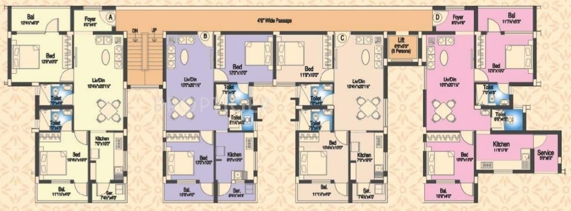  meadows Images for Cluster Plan of Sreerosh Meadows