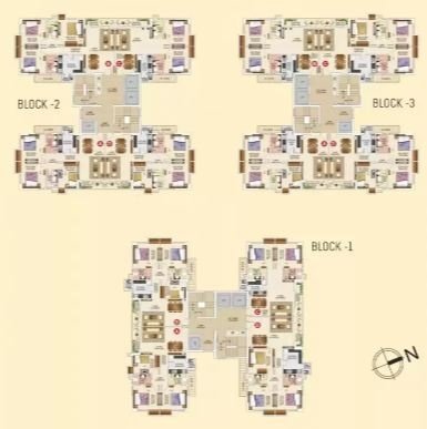  the ektaa lotus Tower 1 Cluster Plan