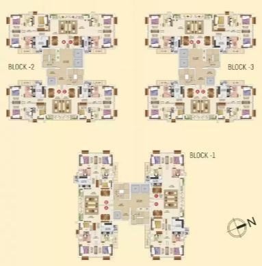  the ektaa lotus Tower 1 Cluster Plan