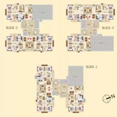  the ektaa lotus Tower 3 Cluster Plan