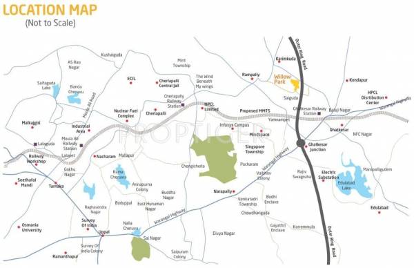 Images for Location Plan of Pooja Crafted Homes Willow Park