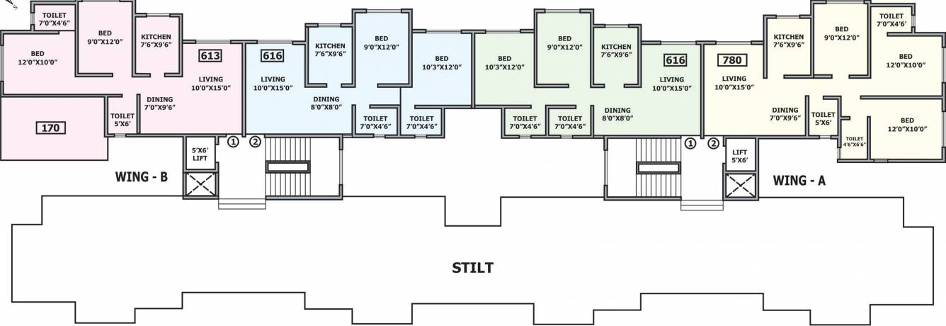Images for Cluster Plan of Bidker Pawan Paradise