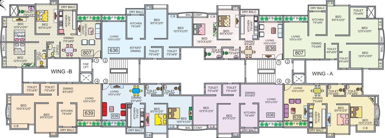 Images for Cluster Plan of Bidker Pawan Paradise