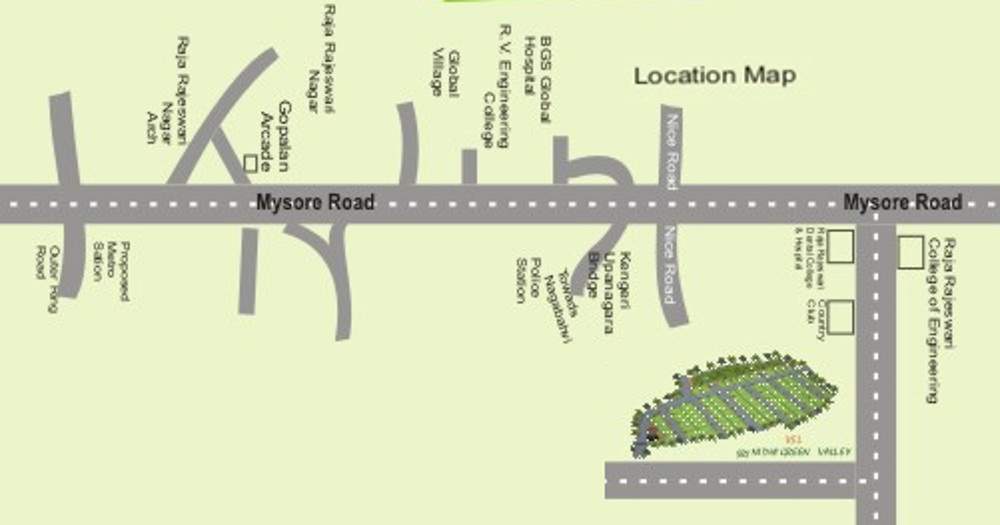 Images for Location Plan of Sri VSL Srinidhi Green Valley