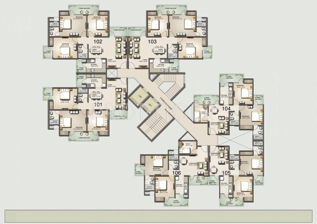 angel golf avenue ii Block 4 Cluster Plan