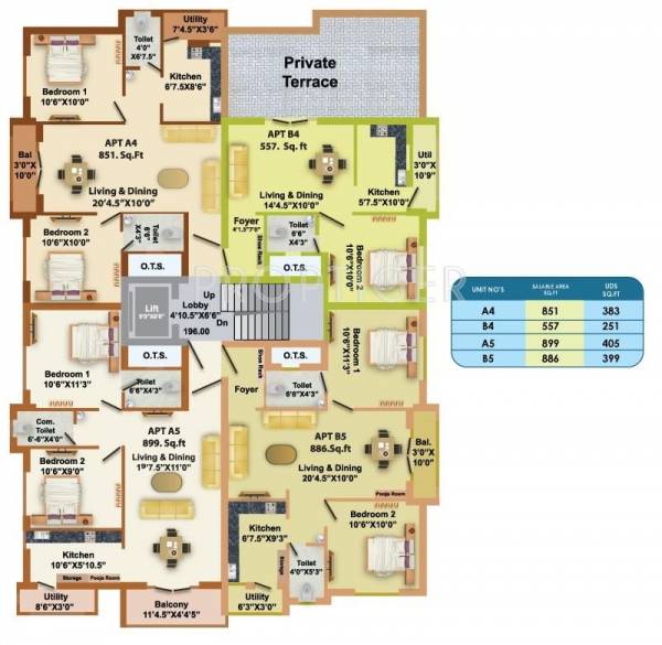 Images for Cluster Plan of Kalpana Constructions Chennai Royal Castle