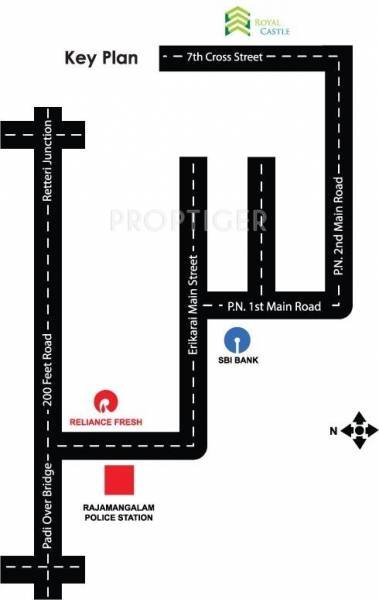Kalpana Constructions Chennai Royal Castle Location Plan
