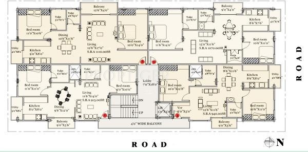Images for Cluster Plan of Pruthvi Paradise