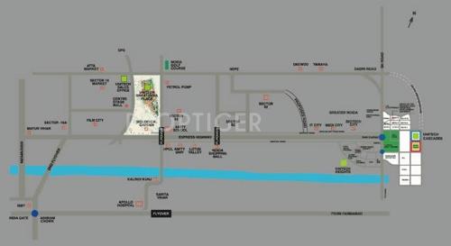  cascades Images for Location Plan of Unitech Cascades