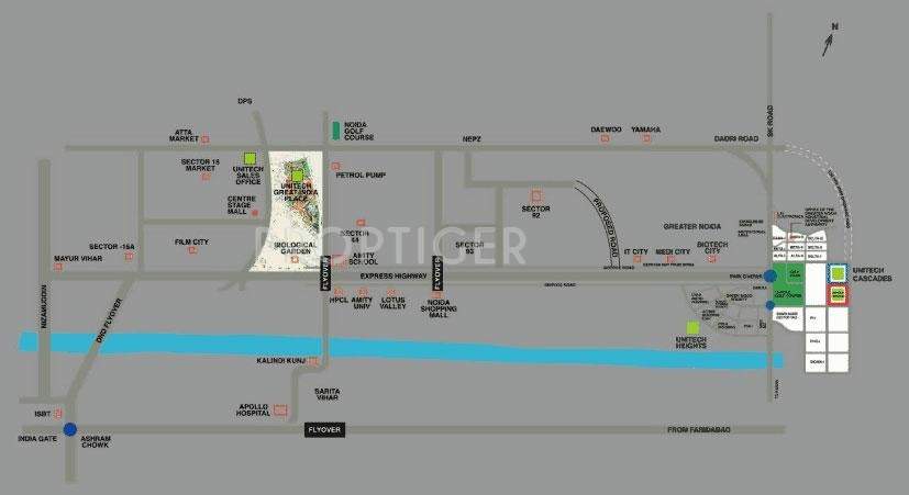 cascades Images for Location Plan of Unitech Cascades