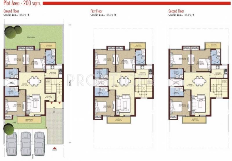 Images for Cluster Plan of Unitech Uni Homes