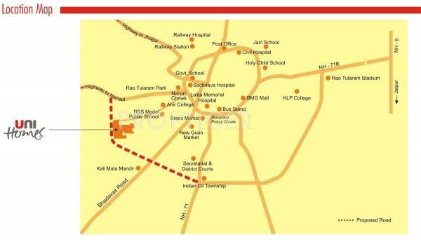 Images for Location Plan of Unitech Uni Homes Images for Location Plan of Unitech Uni Homes