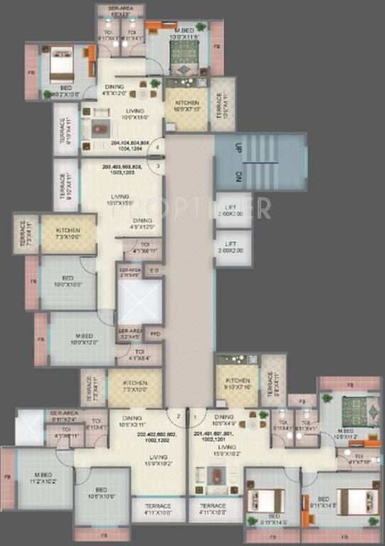  ekvira Single Block Cluster Plan