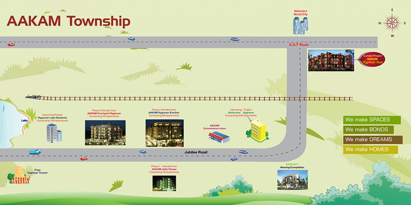 Images for Location Plan of Aakam Hygrevar Lake Gardenia