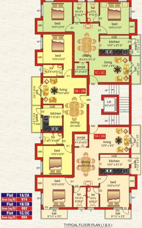 Images for Cluster Plan of Karthikeyan Foundations Anjana