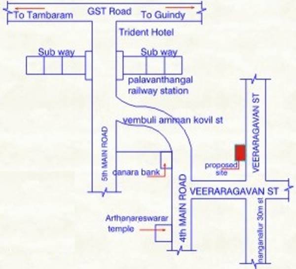 Images for Location Plan of Karthikeyan Foundations Anjana