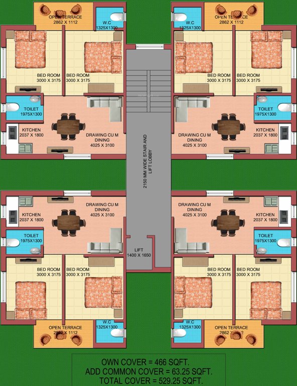 Images for Cluster Plan of Aspirana Malabar Residency