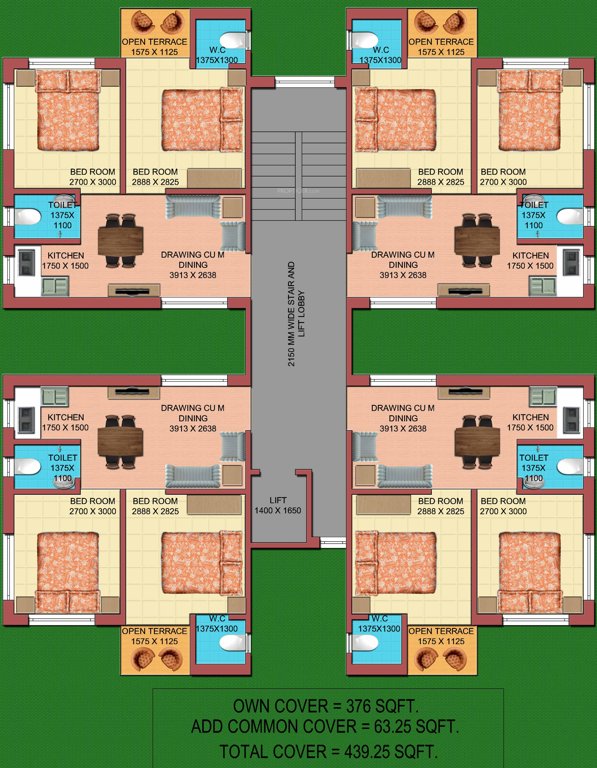 Images for Cluster Plan of Aspirana Malabar Residency
