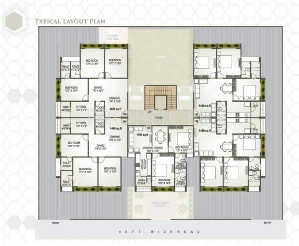  serenade-vista Single Block Cluster Plan