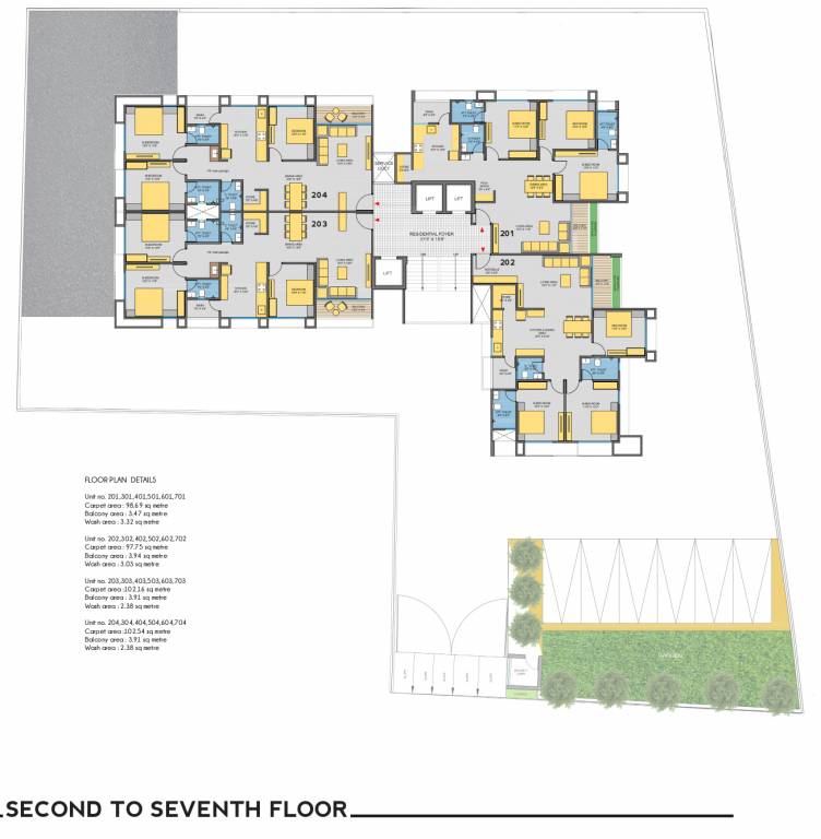  elegance Elegance Cluster Plan from 2nd to 7th Floor