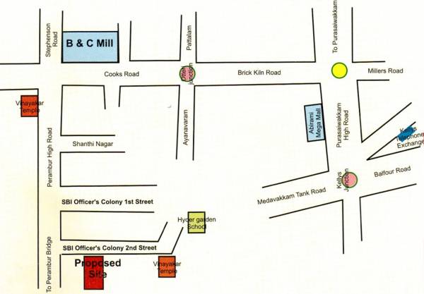 Images for Location Plan of Karthikeyan Foundations Sakthi Gardens