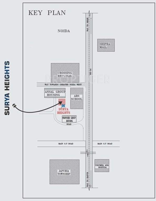  surya heights Images for Location Plan of AKVS Surya Heights