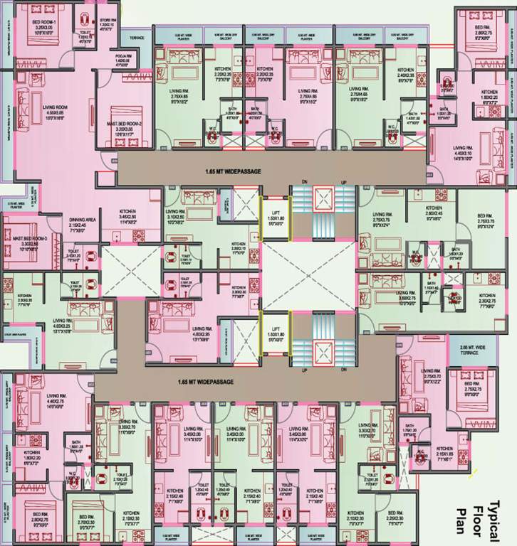  varadvinayak apartment  Images for Cluster Plan of Raj Varadvinayak