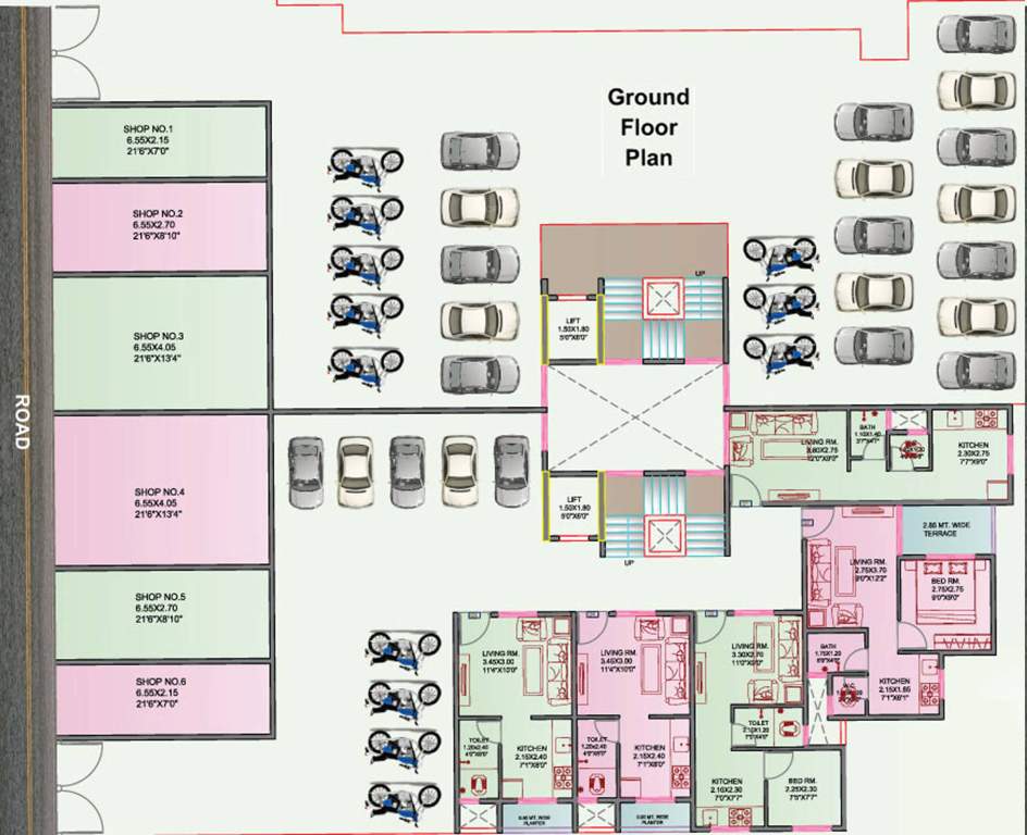  varadvinayak apartment  Images for Cluster Plan of Raj Varadvinayak