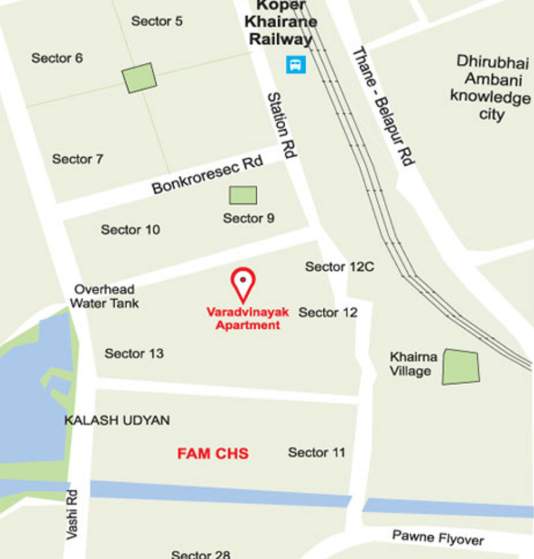  varadvinayak apartment Location Plan