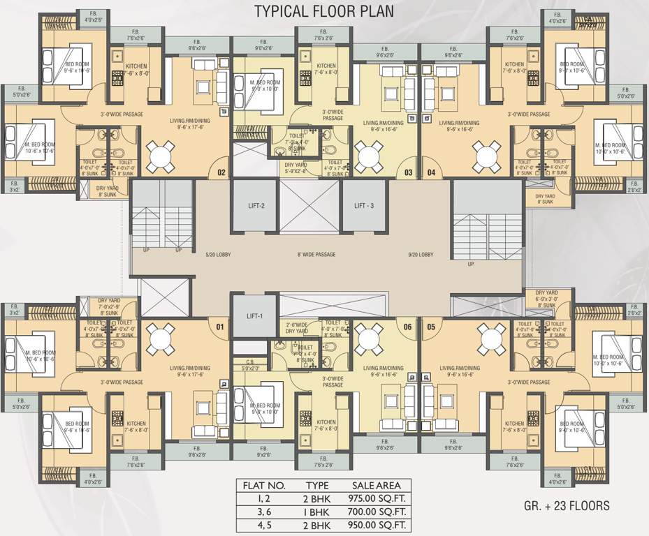  luxuria Images for Cluster Plan of Mukta Mukta Luxuria