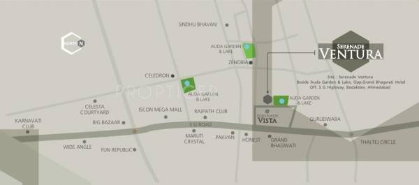 Rajyash Group Serenade Ventura Location Plan
