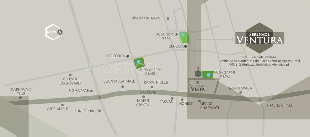 Rajyash Group Serenade Ventura Location Plan