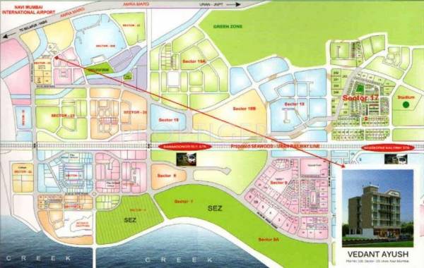Hari Om Developers Vedant Ayush Location Plan