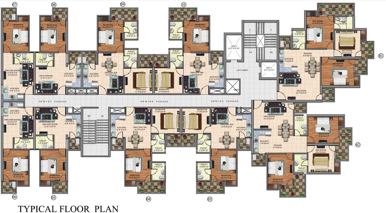 hitaishi heights Images for Cluster Plan of Dev Hitaishi Heights