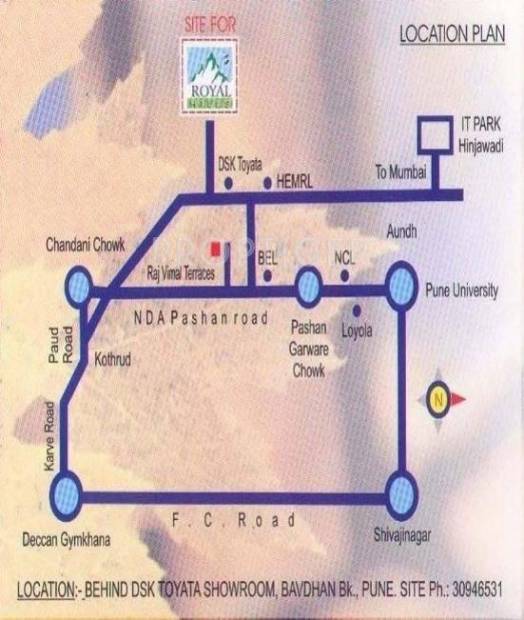 Images for Location Plan of RajHeramba Properties Royal Hills