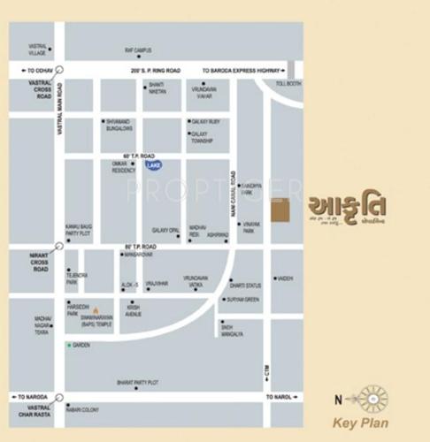 Images for Location Plan of Aroma Aakruti Apartment