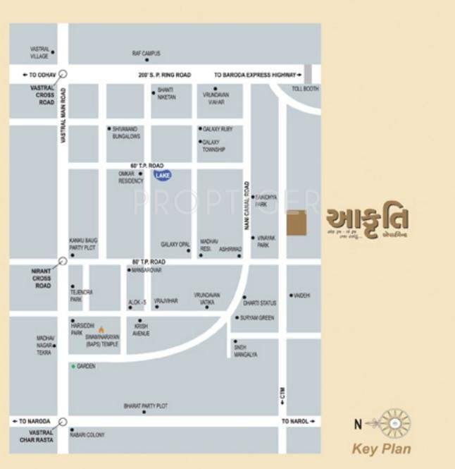 Images for Location Plan of Aroma Aakruti Apartment