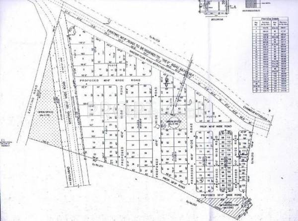 Sai Sandeep Developers L R Hill County Layout Plan