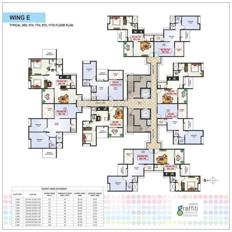  graffiti phase 1 b e f Images for Cluster Plan of Venkatesh Graffiti