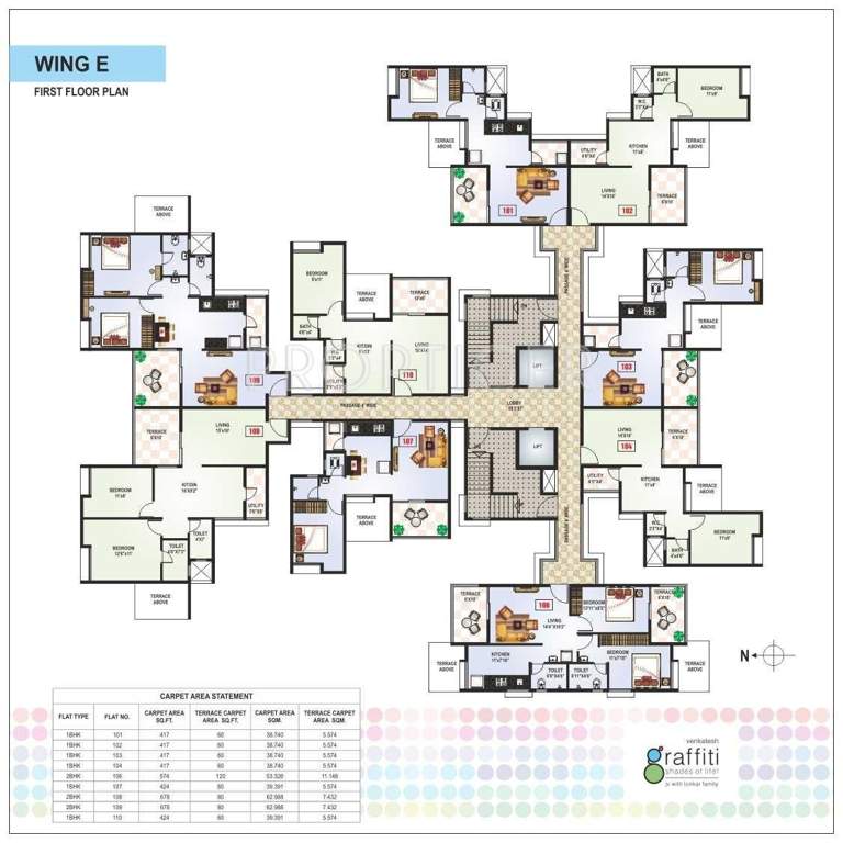  graffiti phase 1 b e f Images for Cluster Plan of Venkatesh Graffiti