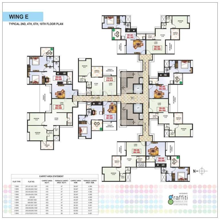  graffiti phase 1 b e f Images for Cluster Plan of Venkatesh Graffiti