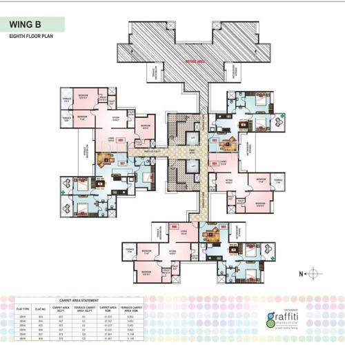  graffiti-phase-1-b-e-f Images for Cluster Plan of Venkatesh Graffiti
