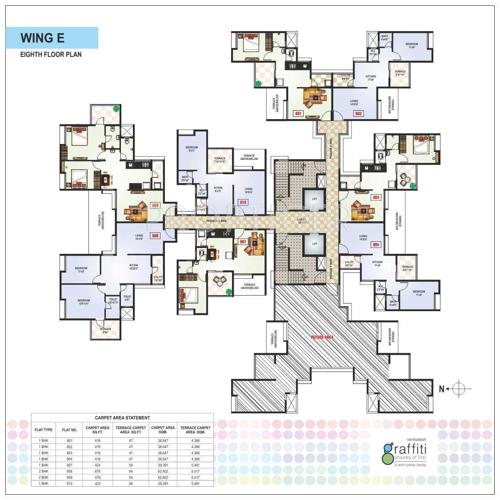  graffiti-phase-1-b-e-f Images for Cluster Plan of Venkatesh Graffiti