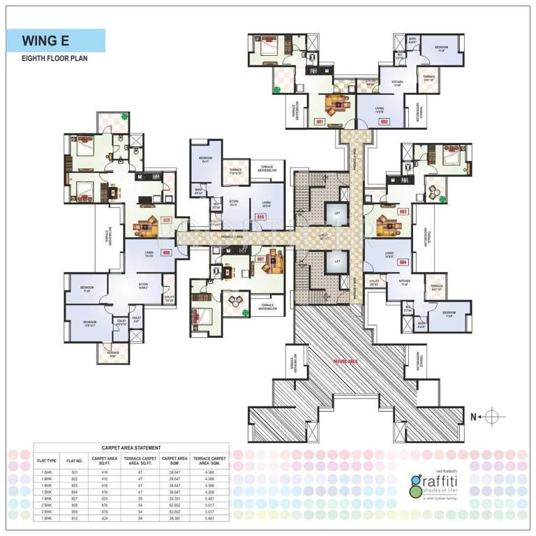  graffiti phase 1 b e f Images for Cluster Plan of Venkatesh Graffiti