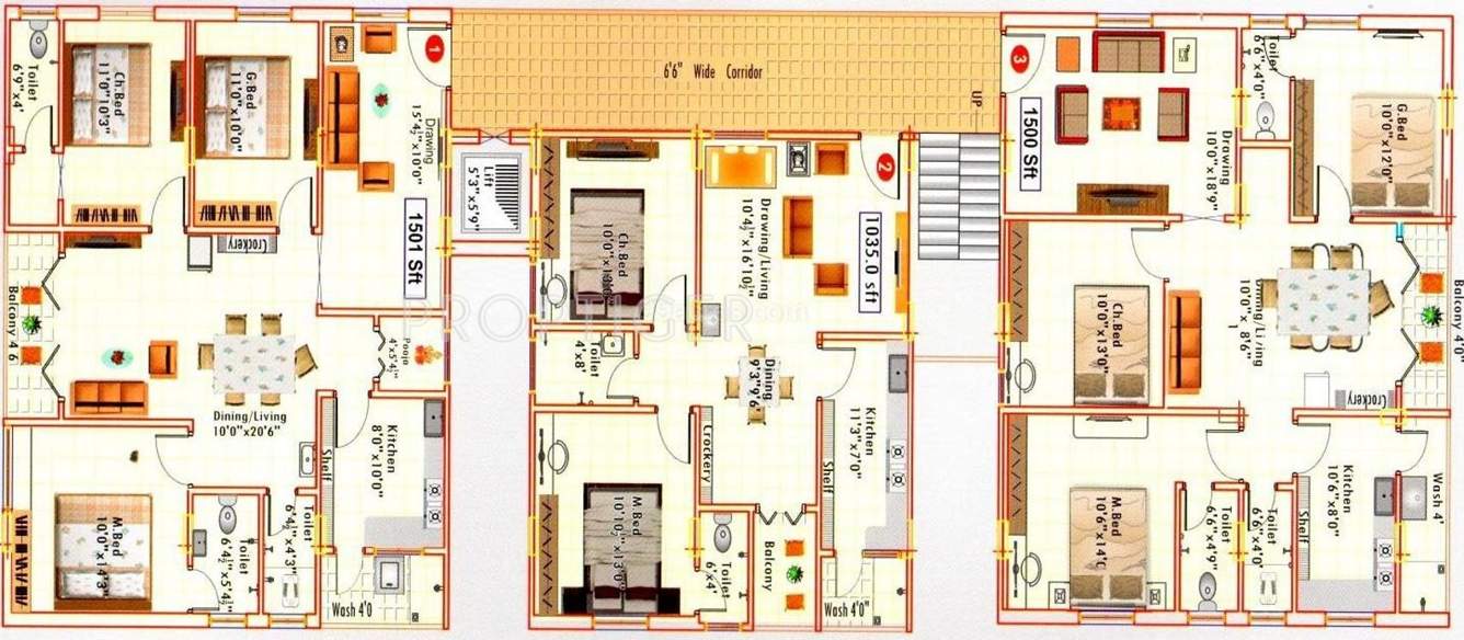 Images for Cluster Plan of Tanush Constructions Srinivas Arcade