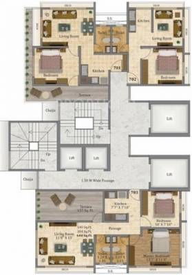 Single Block Cluster Plan krish-royale Single Block Cluster Plan