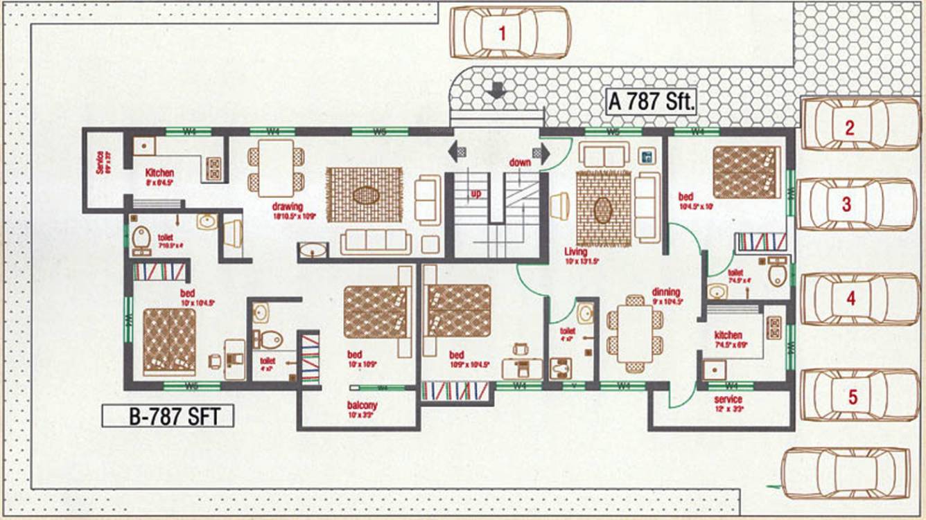 Images for Cluster Plan of ShriHari Mathura Terrace