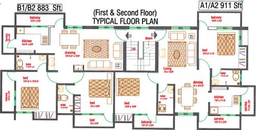 Images for Cluster Plan of ShriHari Mathura Terrace