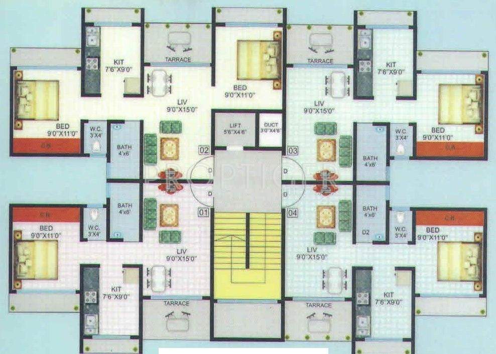  paradise Tower B Cluster Plan