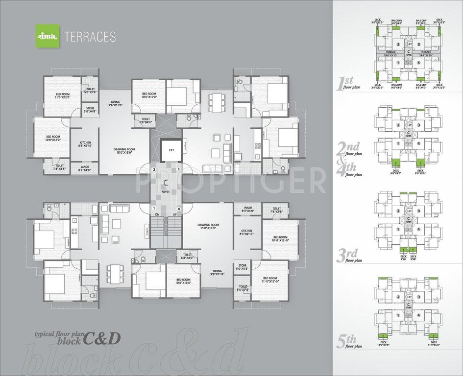  terraces Block A Cluster Plan
